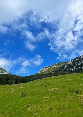 Mountain landscape in Romania