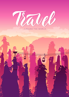 Travel Around the World Poster