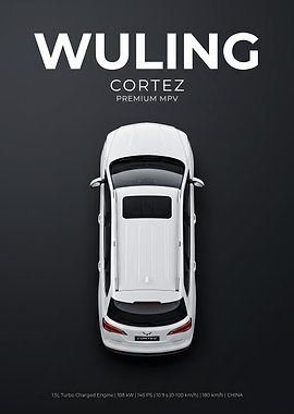Wuling Cortez Premium MPV Top View