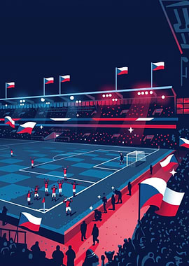 Czech Republic Football Stadium Celebration