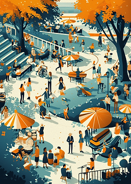 Park Gathering with Live Music