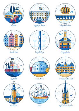 Stockholm Landmarks Collection