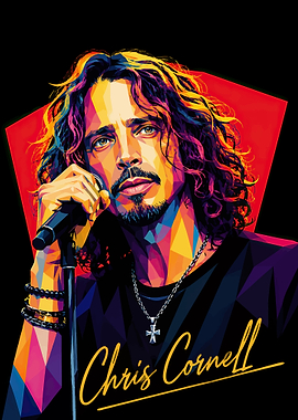 Chris Cornell Pop Art Portrait