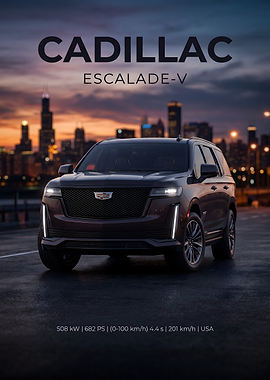 Cadillac Escalade-V at Dusk