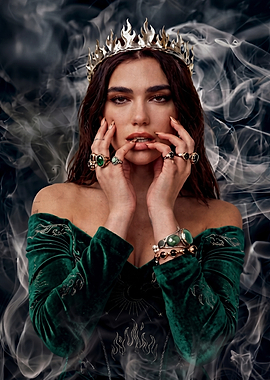 Dua Lipa as a Fiery Queen