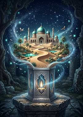 Magical Islamic Mosque Landscape