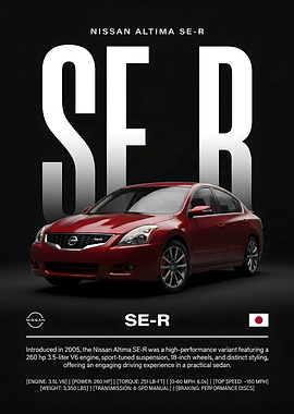Nissan Altima SE-R Poster