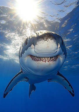 Great White Shark Underwater