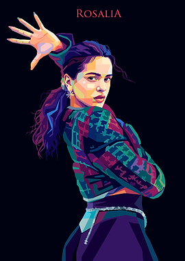Rosalia Pop Art Portrait
