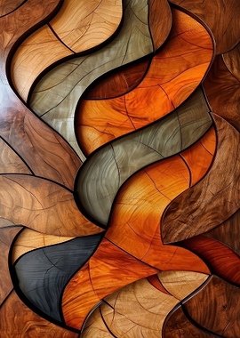 Abstract Wood Sculpture