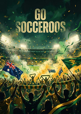Go Socceroos Stadium Celebration