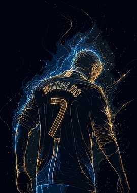 Cristiano Ronaldo Abstract Art