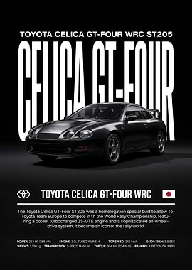 Toyota Celica GT-Four WRC ST205 Poster