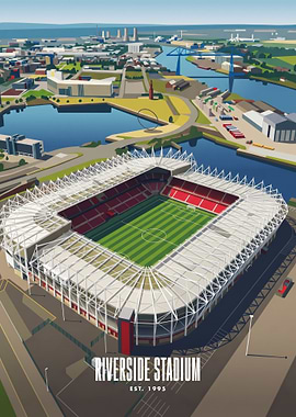 Riverside Stadium Aerial View