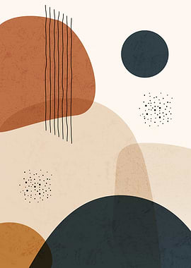 Abstract Mid-Century Modern Shapes