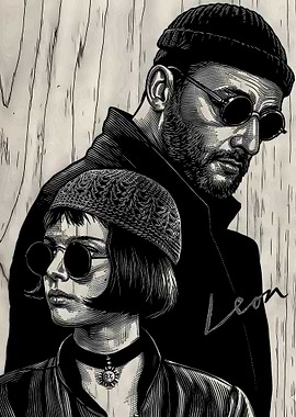 Léon and Mathilda Portrait