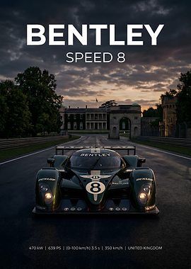 Bentley Speed 8 Race Car