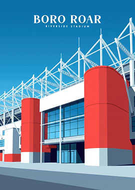 Boro Roar Riverside Stadium Art