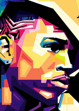 chris brown pop art style