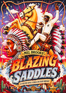 Blazing Saddles Movie Poster