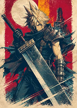 Cloud Strife with Buster Sword