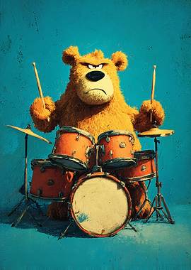 Angry Bear Drummer
