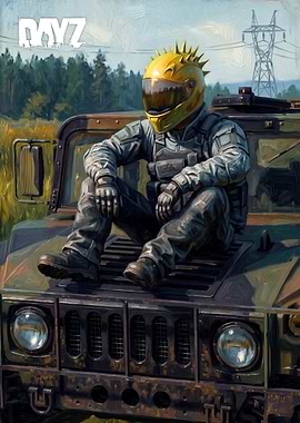 DayZ Survivor on Humvee