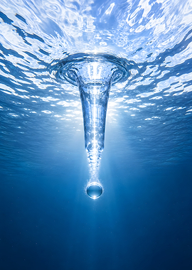Underwater Vortex and Bubble