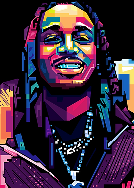 quavo WPAP Portrait of a Rapper