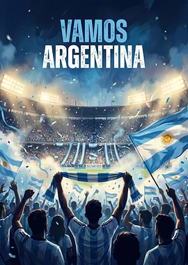 Vamos Argentina Soccer Celebration