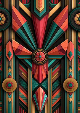 Art Deco Geometric Pattern