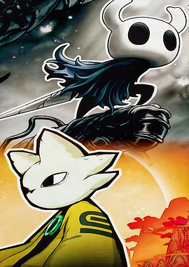 Hollow Knight and Nine Sols Character Art