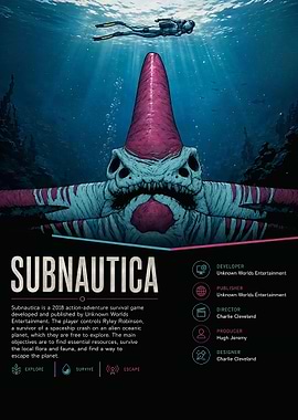 Subnautica Game Poster