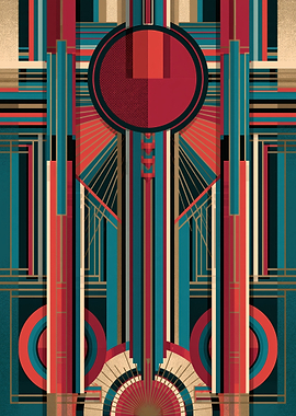 Art Deco Geometric Pattern