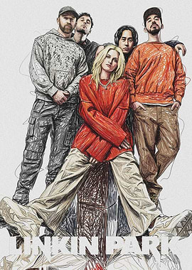 Linkin Park Band Portrait
