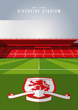 Riverside Stadium Minimalist Poster