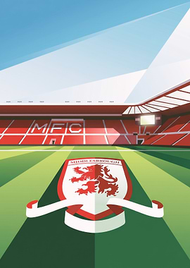 Middlesbrough FC Stadium and Crest