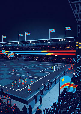 Congolese Football Team Celebration