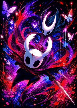 Hollow Knight Characters with Butterflies