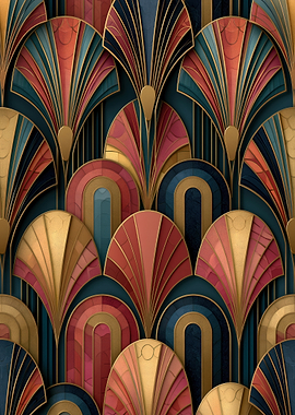Art Deco Fan Pattern