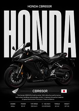 Honda CBR650R Motorcycle