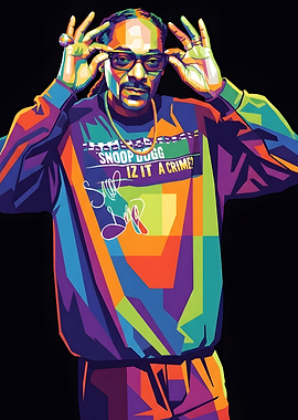 Snoop Dogg Pop Art Portrait
