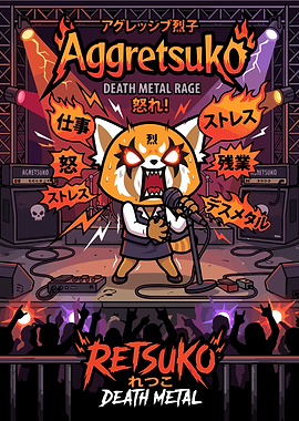 Aggretsuko Death Metal Rage