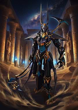 Mechanical Anubis in Egyptian Ruins