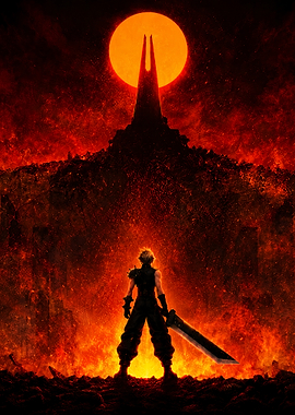 cloud strife with buster sword