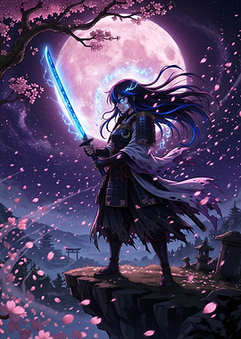 Samurai Warrior with Electric Katana
