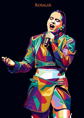 Rosalia Pop Art Portrait