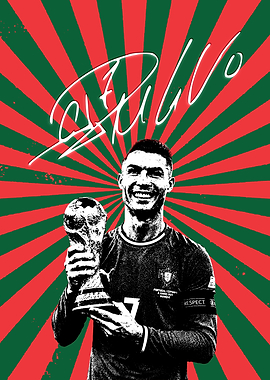 Portugal Cristiano Ronaldo With Signature (GOAT)