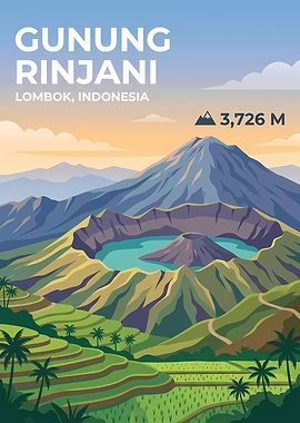 Gunung Rinjani Lombok Indonesia