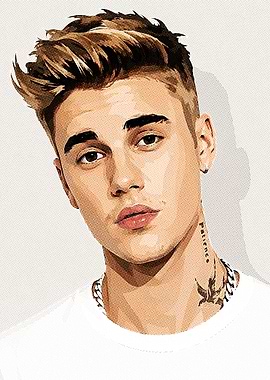 Justin Bieber Pop Art Portrait